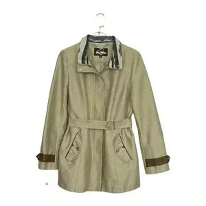 Sam Edelman Aztec Trim Belted Trench Coat – Large